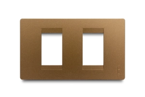 Placa Stilo 2H Cobre Línea Premium