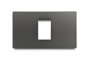 Placa Stilo 1H Grafito Línea Premium
