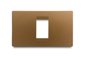 Placa Stilo 1H Cobre Línea Premium