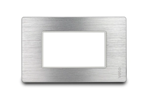 Placa Stilo Aluminio 3H Plata Línea Premium