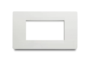 Placa De 3 Huecos Negro Línea Premium