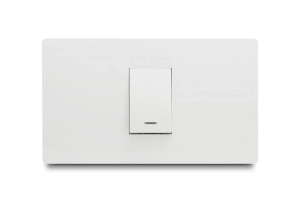 Conmutador Simple Blanco Línea Premium