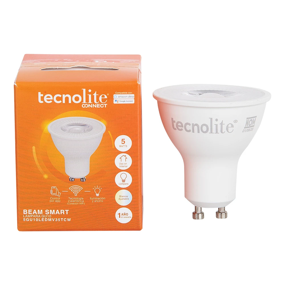Bombillo LED GU10 inteligente Beam Smart 5W 3000K/4000K/6500K blanco