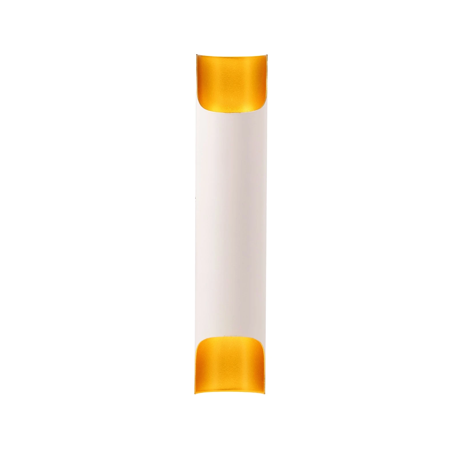 Aplique de pared para 2 bombillos GU10 Altar Arbotante blanco y dorado
