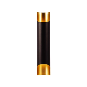 Aplique de pared para 2 bombillos GU10 Altar Arbotante negro y dorado