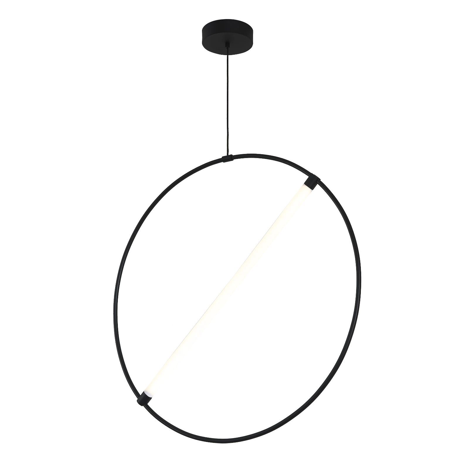 Lámpara LED colgante Isquia Pensil 32W 3000K negro