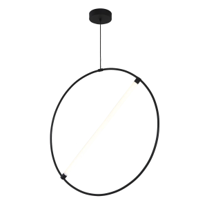 Lámpara LED colgante Isquia Pensil 32W 3000K negro