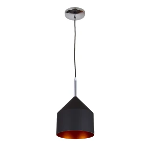 Lampara Tecnolite Colgante Auva en Negro