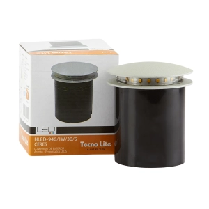 Bala LED de incrustar Ceres 1W 3000K gris