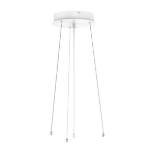 Base Tecnolite Con 3 Puntos De Suspensión Cable Acerado Blanco AC8066B