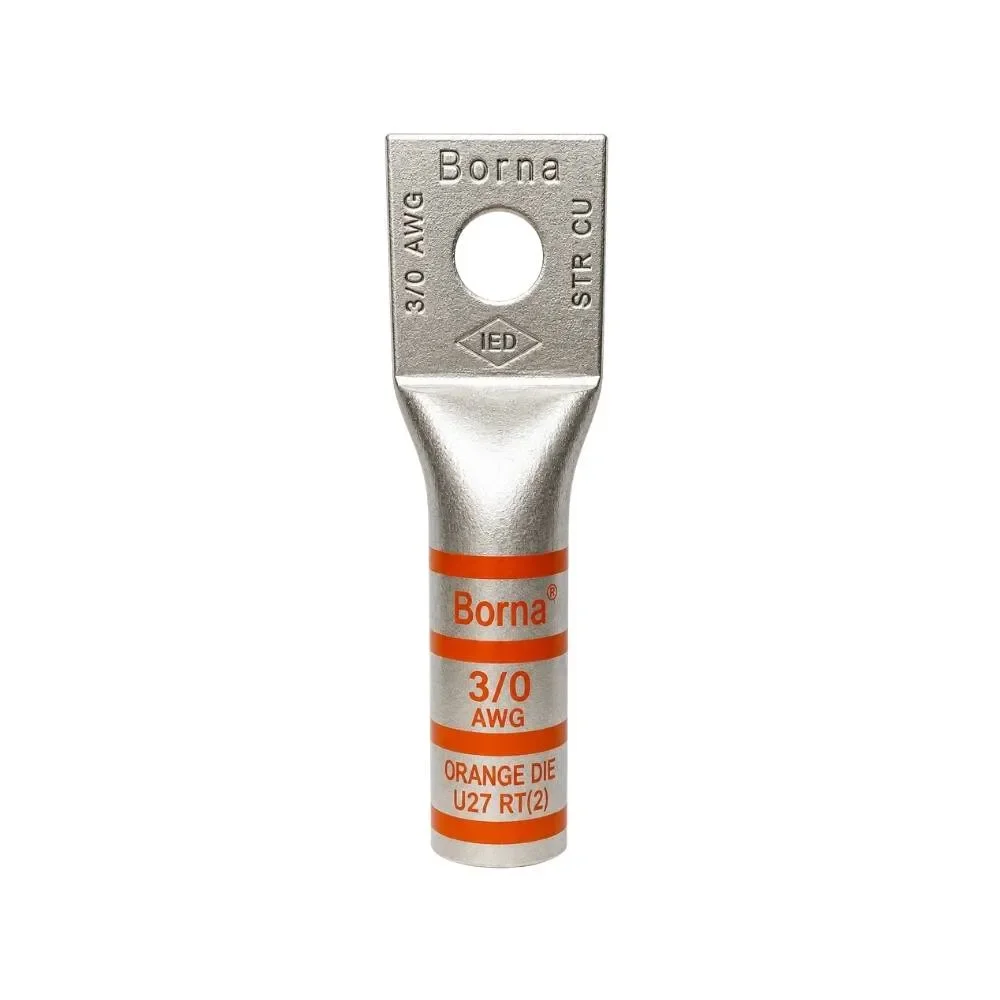 Terminal Barril Largo 3/0AWG Ojo 1/2"