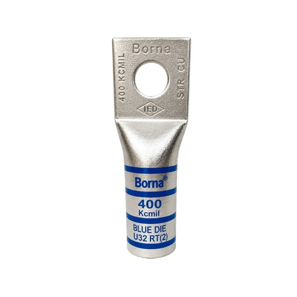 Terminal Barril Largo 400KCMIL Ojo 1/2"