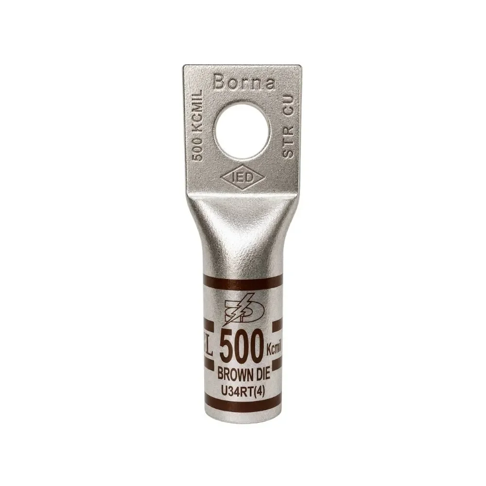Terminal Barril Largo 500KCMIL Ojo 1/2"