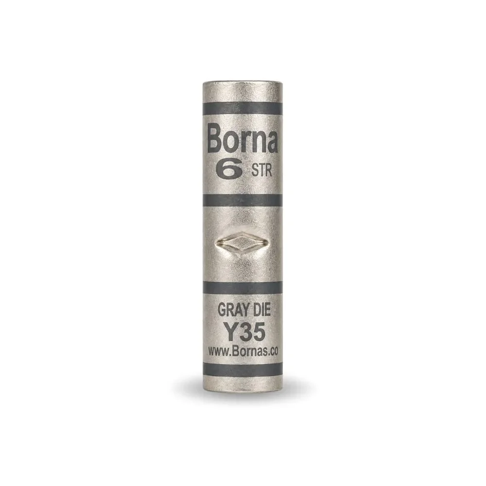 Empalme Tubular De Aluminio 6AWG