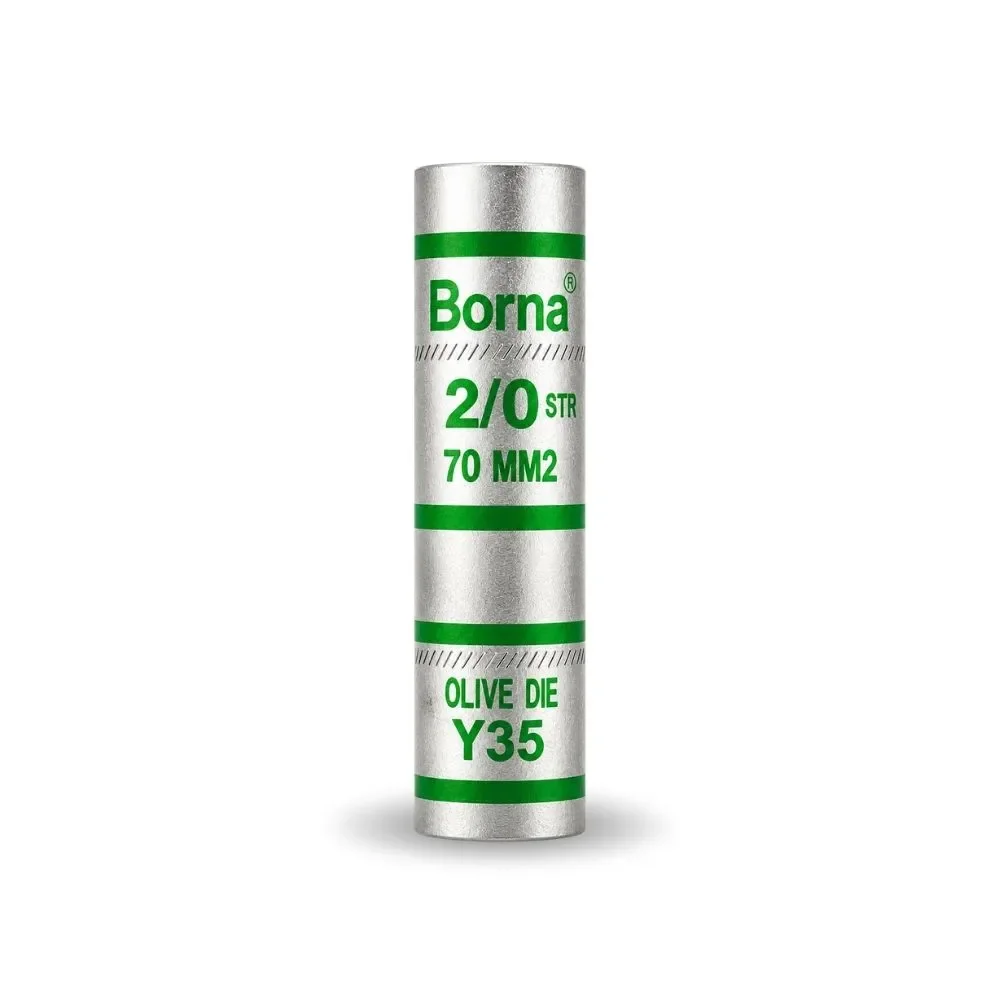 Empalme Tubular De Aluminio 2/0AWG