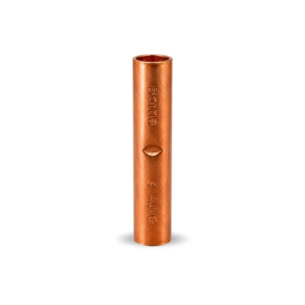 Empalme Tubular Para Ponchar 4AWG Serie E