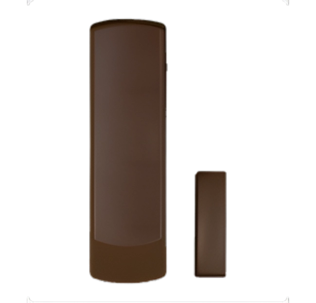 Contacto De Puerta Inalámbrica De 2 Zonas Color Cafe