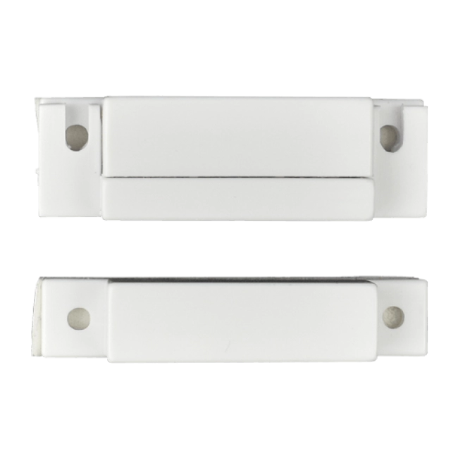 Contacto Magnético Para Puertas De Madera Normalmente Cerrado Color Blanco 64X19X12,8Mm