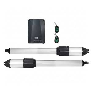 Kit De Motores Batientes Accessmatic Falcon 350 Para Puertas De 2 Hojas De 4 Mt De Ancho O Max 350 Kg De Peso