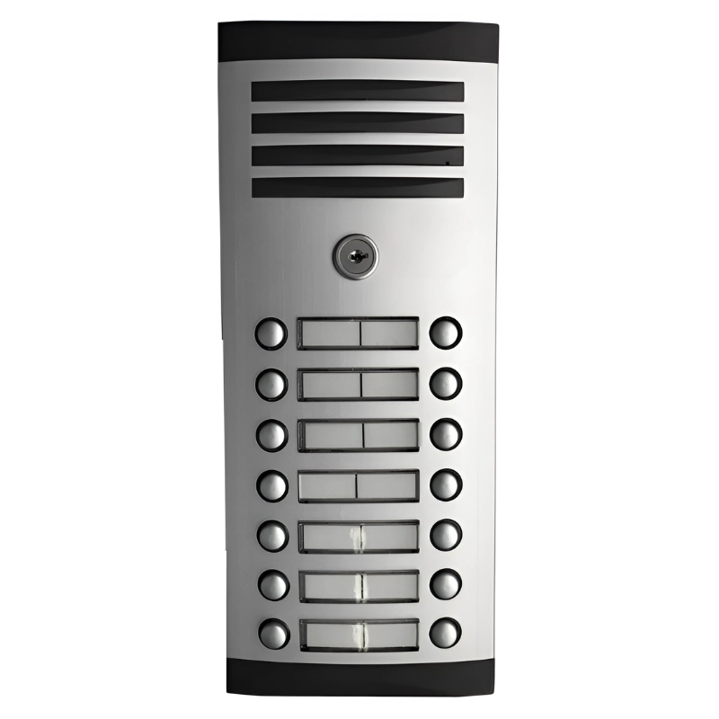 Frente De 14 Botones Para Edificio