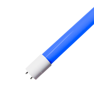 Tubo Led 18W Vidrio Opalizado Azul T8