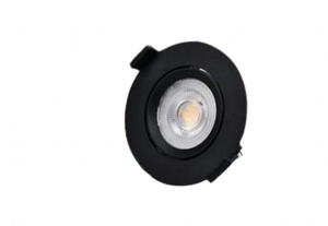 Bala Led Negra Integrada 05W 6500K Redonda