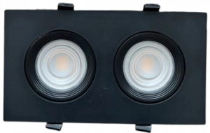 Cardan Led 2*12.5W Integrado 25W P20 3000K Cuadrado.