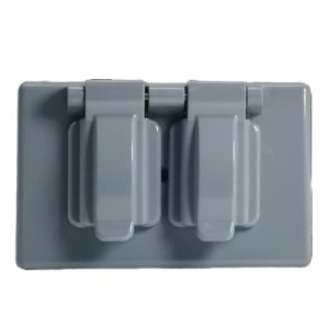 Tapa Doble Interperie Gris