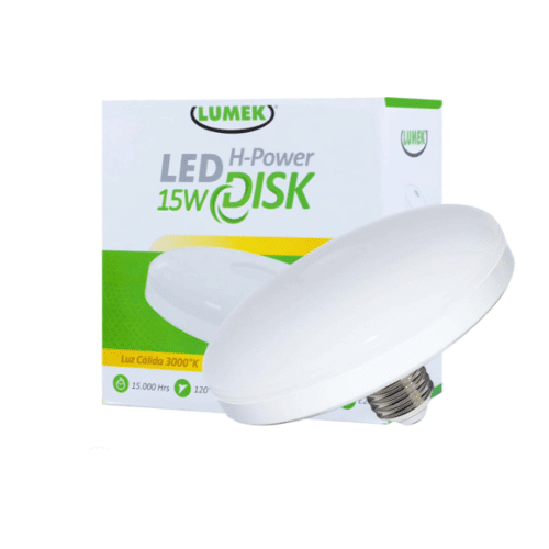 Bombillo LED Lumek E27 Eco Power Disk 15W 3000K