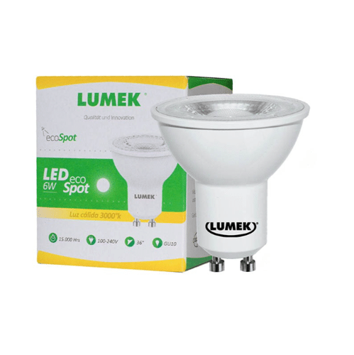 Bombillo LED Lumek Eco GU10 6W 3000K