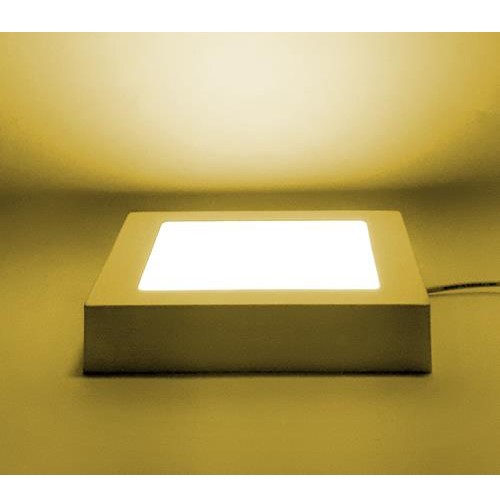 Panel LED Cuadrado de Sobreponer 12W Luz Cálida