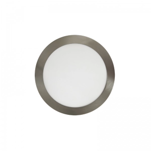 Panel LED Satín Redondo Incrustar 24W 10"