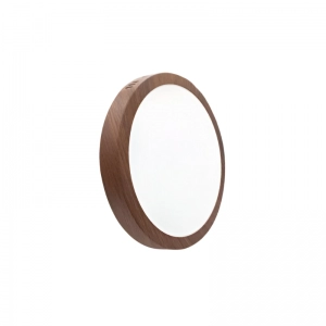 Panel LED Borde Madera Redondo Sobreponer 18W 8"