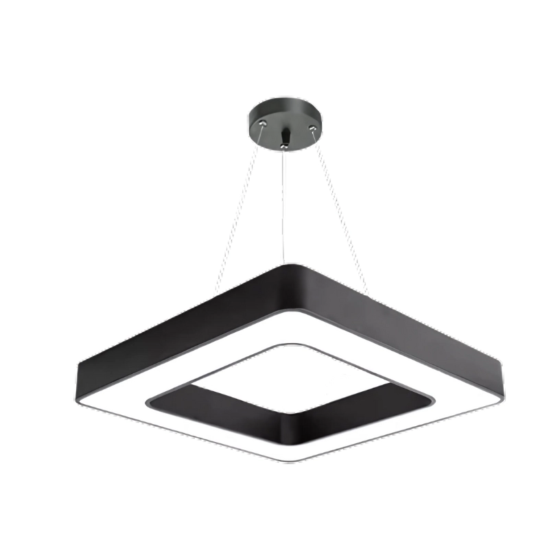 Luminaria Cuadrada 40W 6500k Negro