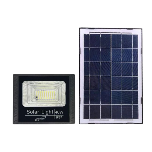Reflector Led Y Panel Solar 40W