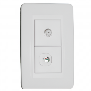 Toma Telefono+Coaxial Sofy