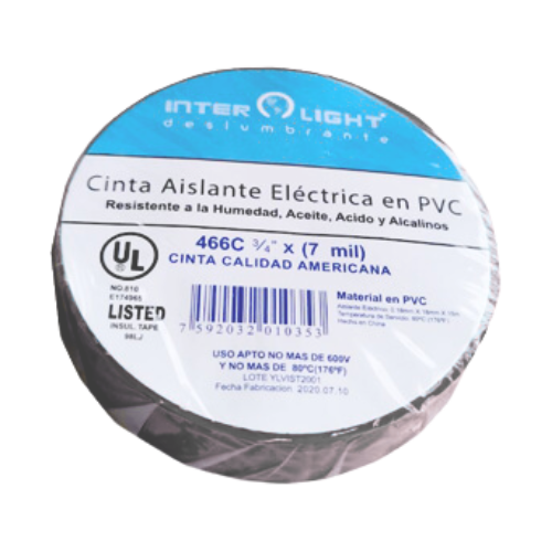 Cinta Aislante En Pvc Gris