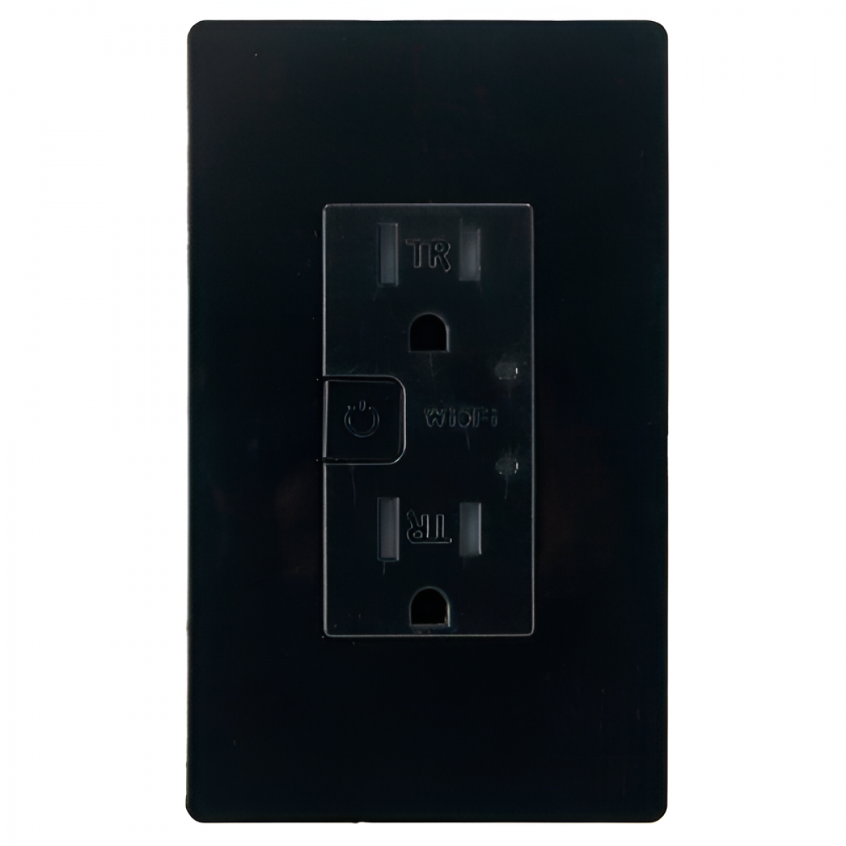 Tomacorriente Doble Wifi Negra