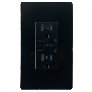 Tomacorriente Doble Wifi Negra