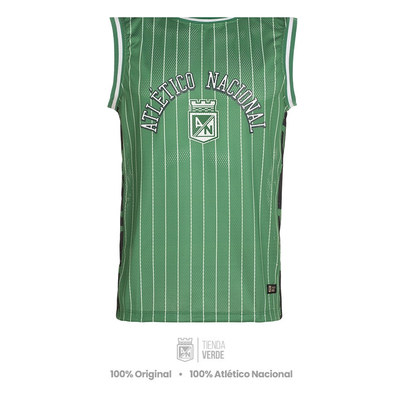 Camisilla Verde Raya Blanca Atlético Nacional
