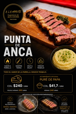 PUNTA DE ANCA (Una porción son 300 grms)