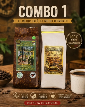 COMBO 1.  Cafe taza de oro + fermentus