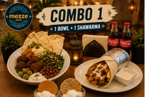 COMBO 1.   BOWL + SHAWARMA