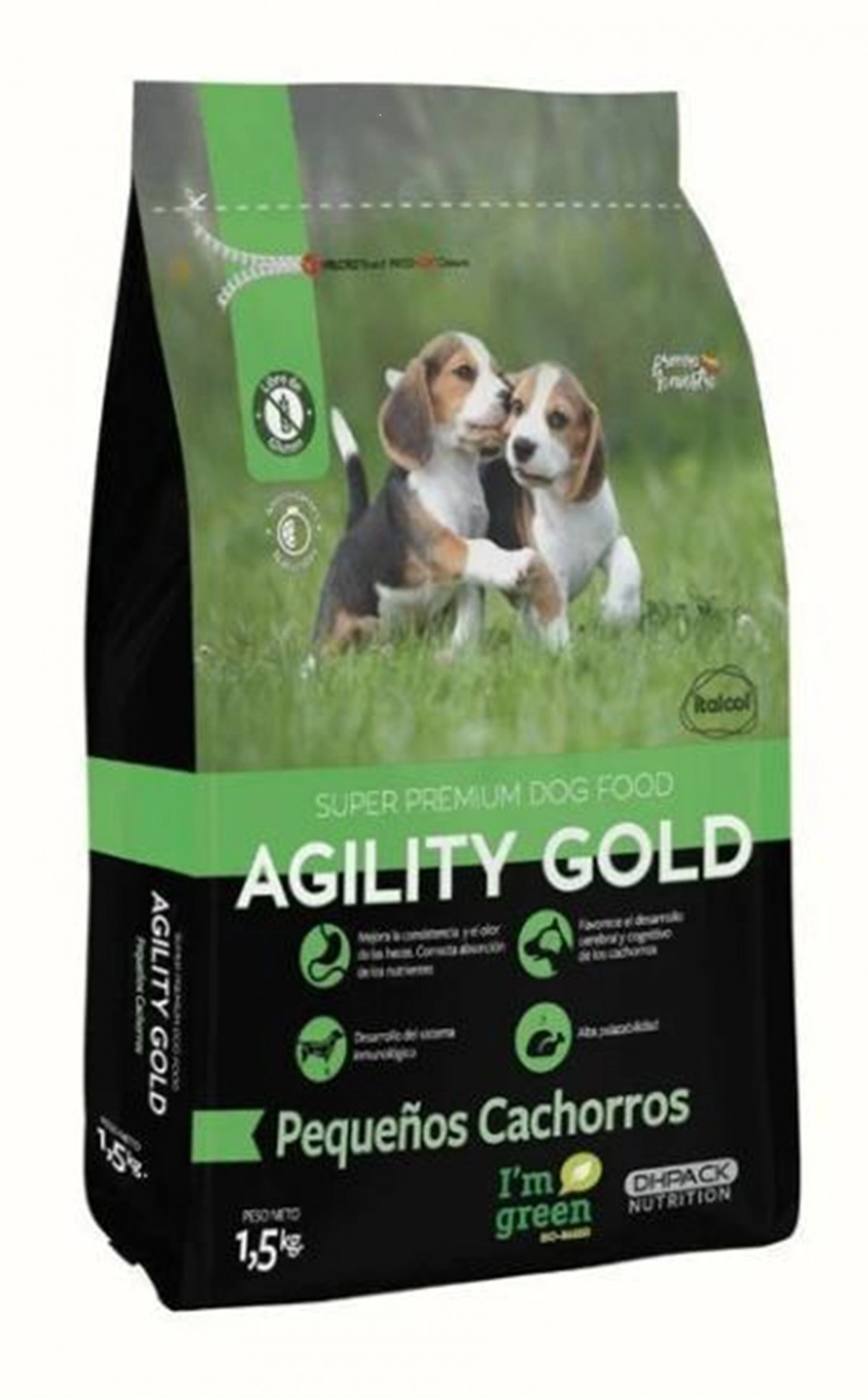 Agility pequeños cachorros 1.5 kg