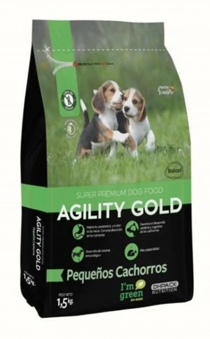 Agility pequeños cachorros 1.5 kg