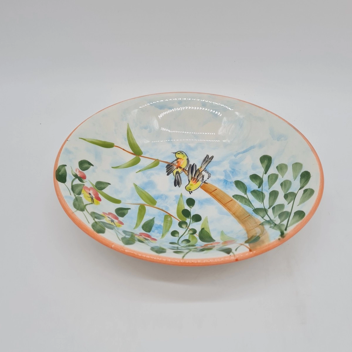 Puesto de Vajilla Pajaros y Flores