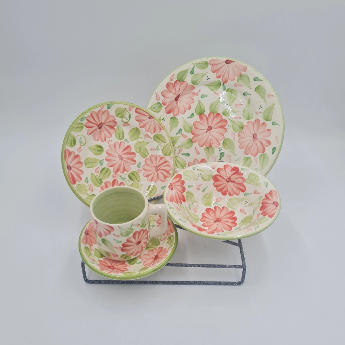 Puesto de Vajilla Sofia Rosado