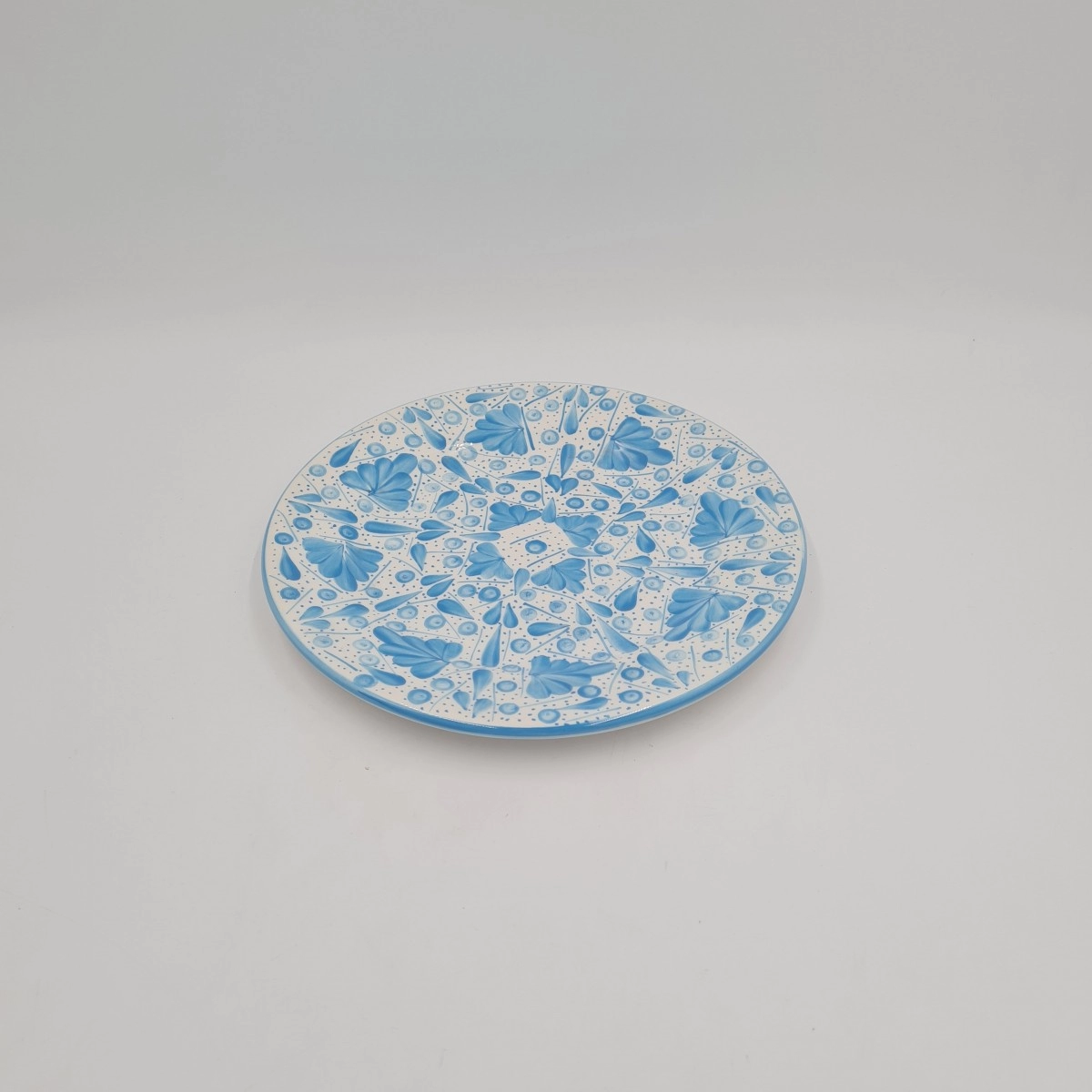 Puesto de Vajilla Trébol Azul Turquesa