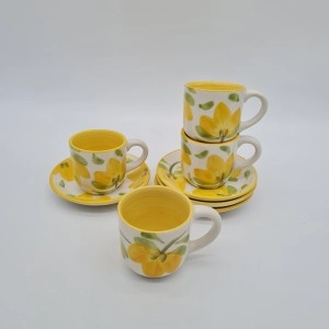 Set tintero Big Flower Amarillo X4
