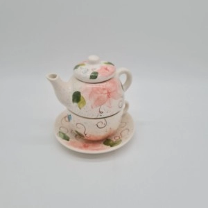 Set tintero Lirios Rosa
